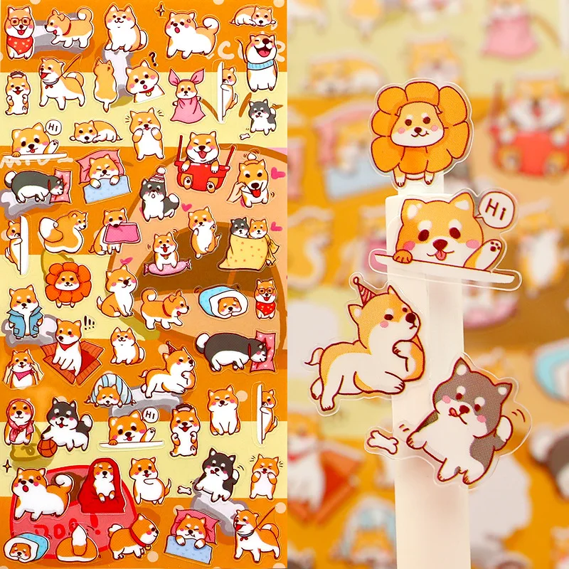 

1set/1lot Kawaii Stationery Stickers Cute cartoon pet Diary Decorative Mobile Stickers Scrapbooking DIY Craft Sticker
