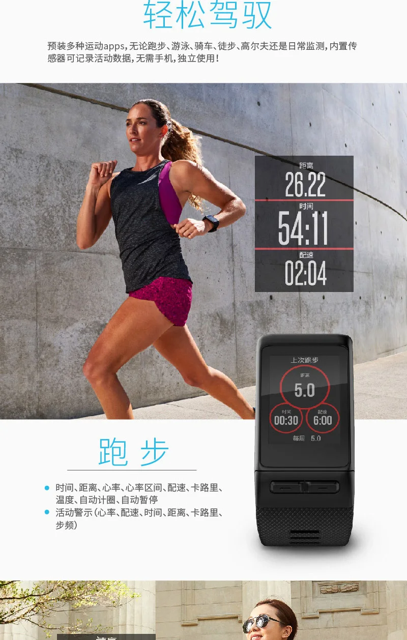 GARMIN vivoactive HR Фотоэлектрические часы с пульсом для бега, катания на лыжах, gps браслет