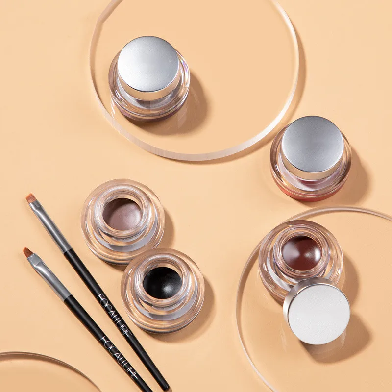 

Eyebrow double-use ointment waterproof anti-smudge high color rendering not easy to clump eyebrow ointment eyeliner ointment