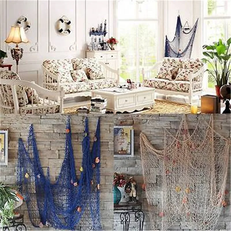 Подвесной гобелен для дома искусственные сетки фон украшения стен рыболовная