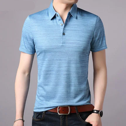 

Summer men's business casual short sleeve t-shirt 2688