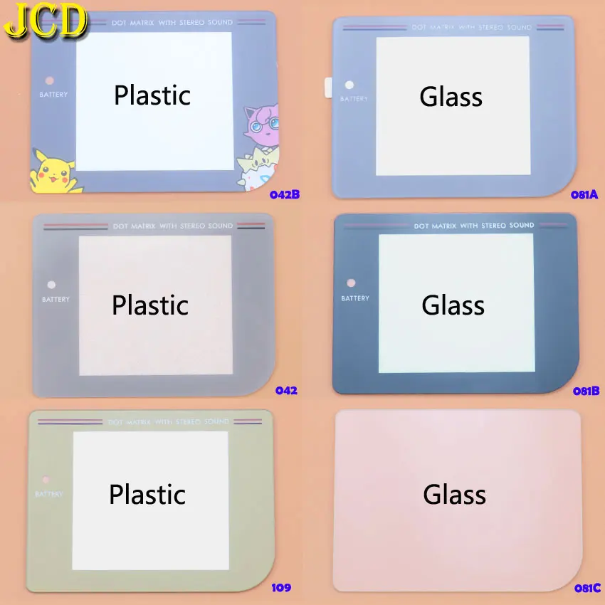 JCD 1 шт. сменные Пластиковые стеклянные линзы для экрана Find Gameboy GB Protector W/Adhensive |