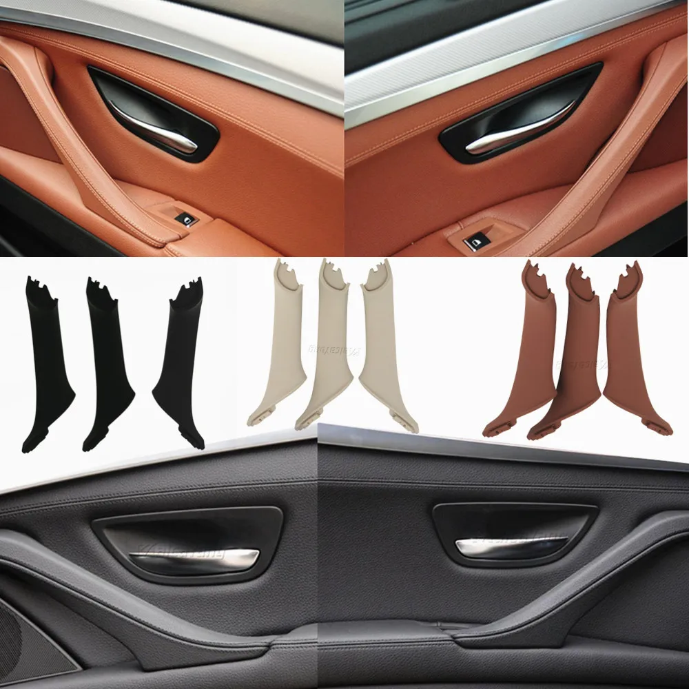 Левый руль LHD для BMW 5 серии F10 F11 F18 520 525 серая бежевая черная ручка интерьера