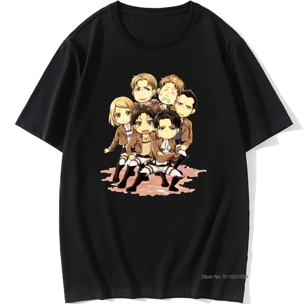 

Hot Japanese Anime Attack on Titan T Shirt Kawaii Jiyuu No Tsubasa Print Tees Novelty Levi Ackerman Shirt Harajuku Men's Tshirt