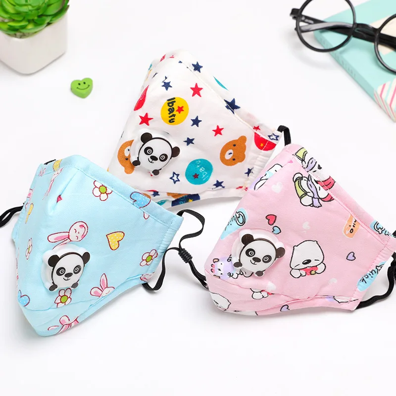 Многоразовая хлопковая детская маска против пыли PM2.5 ветрозащитный респиратор