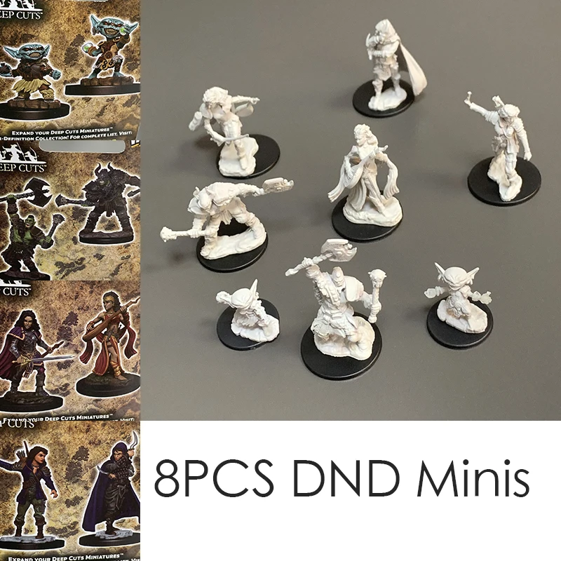 Настольная игра TRPG миниатюры Истребитель драконов варвар волк карлик изгой