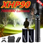 18650 лм супер светодиодный XHP90 зум-светильник USB Перезаряжаемый 26650 или фонари водонепроницаемый тактический светильник онарь фонарик для охоты