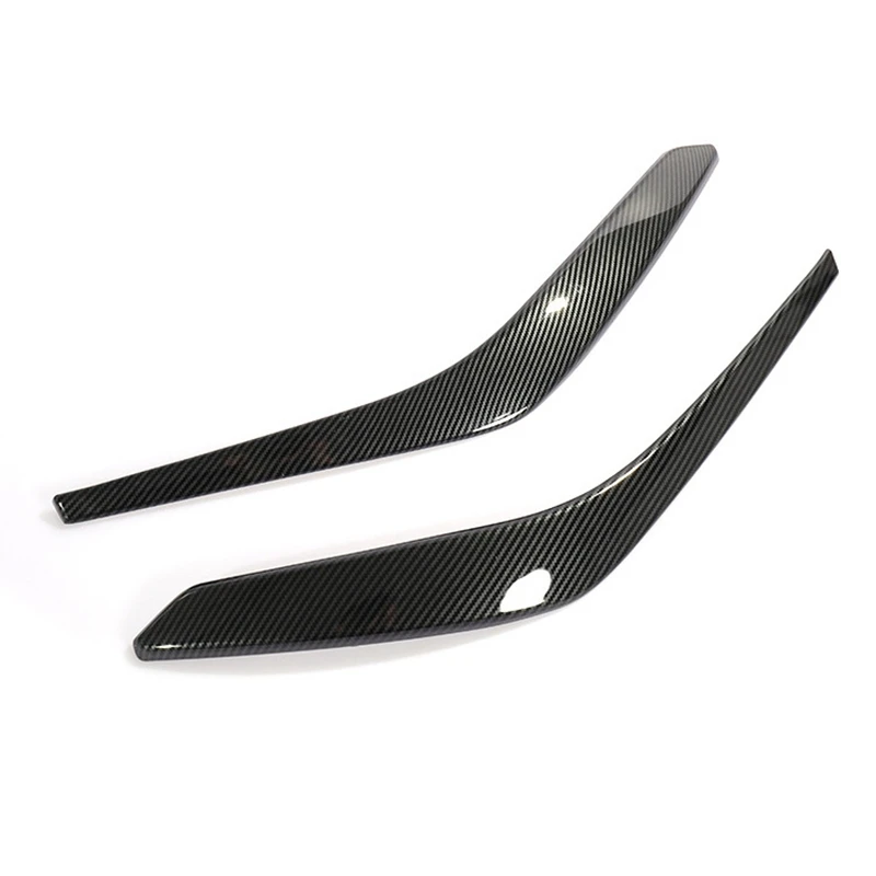 2 шт. ABS углеродное волокно Автомобильная внутренняя передняя дверь Подлокотник