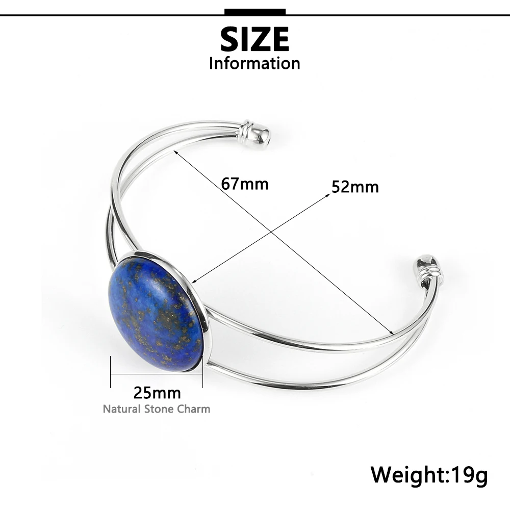 Женский браслет с натуральным тигровым глазом и кристаллом Лабрадорита круглый