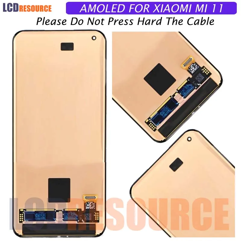 Pantalla LCD Original de 6,81 ", calidad AAA, con Marco, digitalizador de Panel t&aacute;ctil, reemplazo para Xiaomi MI 11-3