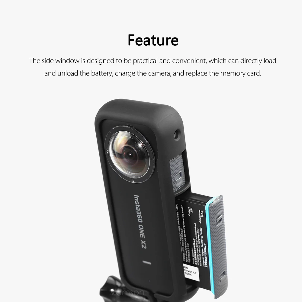 Vamson для Insta 360 One X2 Аксессуары Защитная Рамка Граница Кейс Адаптер Монтаж Action Camera Insta360 VP603.