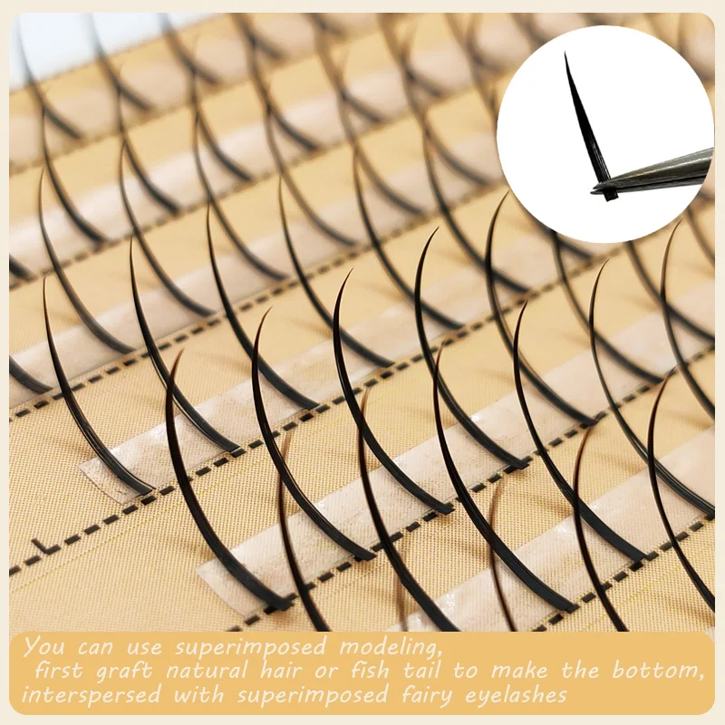 

Hot sale fairy angel eyelashes single cluster grafted eyelashes makeup eyelash handmade 3D soft extension cluster false eyelash