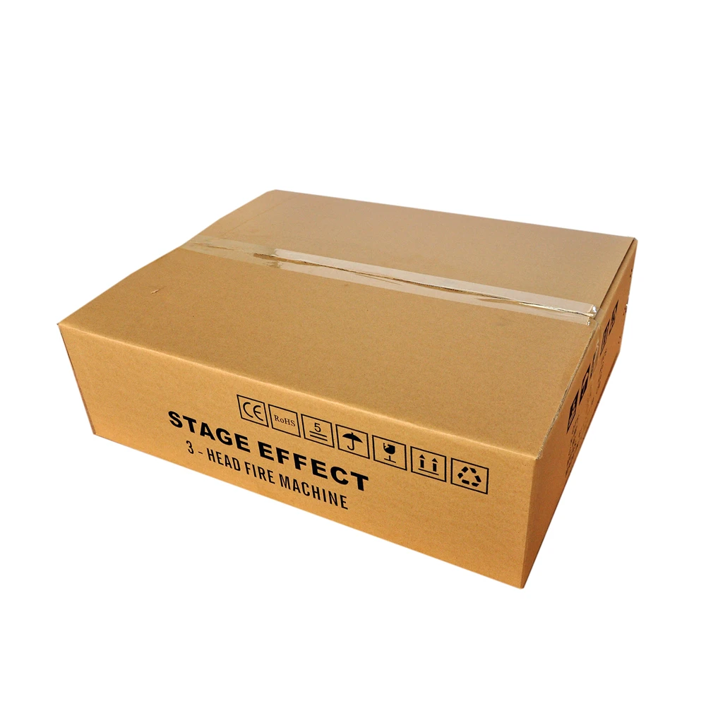 

4XLOT Hi-Quality Triple Fire Machine Stage Effect Equipment 3 Head DMX Fire Machine Flame Up 3Meter Stage Fire Machine 110V-240V