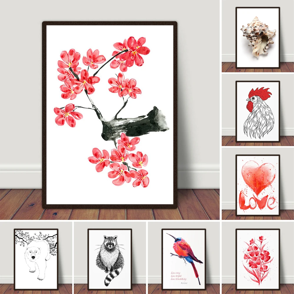 

Plum Blossoms Printable Wall Art Chinese Painting Plum Tree for Bedroom Home Decor