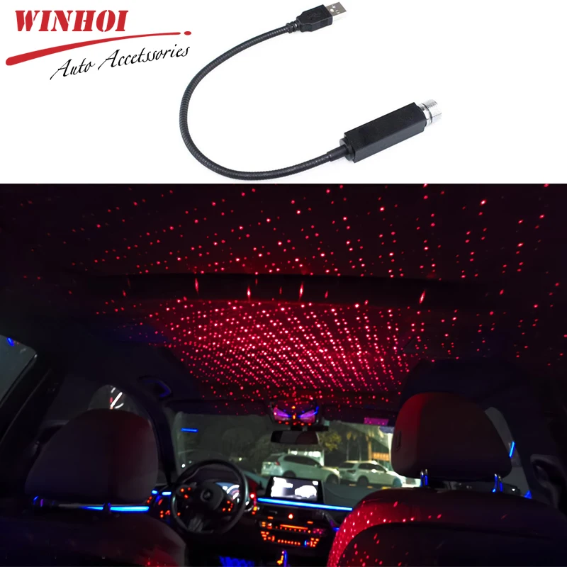Светодиодная лампа для крыши автомобиля проектор гибкий ночник атмосферная