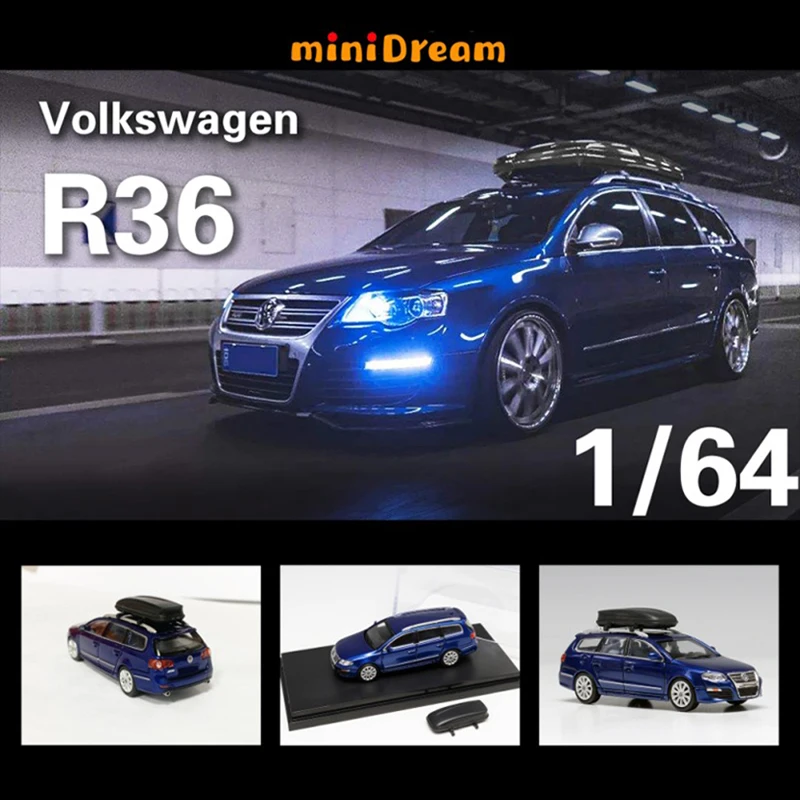 

Mini Dream 1:64 Model Car Volkswagen R36 Alloy Travel Wagon Die-cast Vehicle Collection Display Gifts