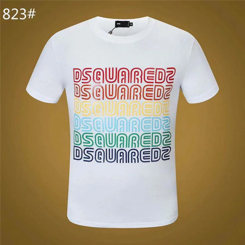 

Dsquared2 summer new style DSQ brand men's and women's T-shirt street printing casual O-neck short-sleeved men and women