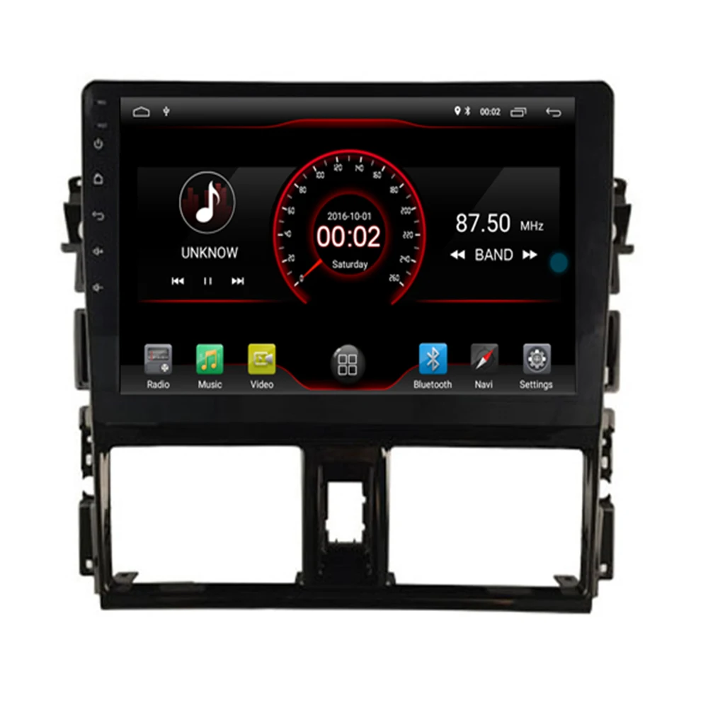 10 2 &quot2 din Автомобильный Радио автомобильный DVD плеер для Toyota Vios 2014 2016 головное