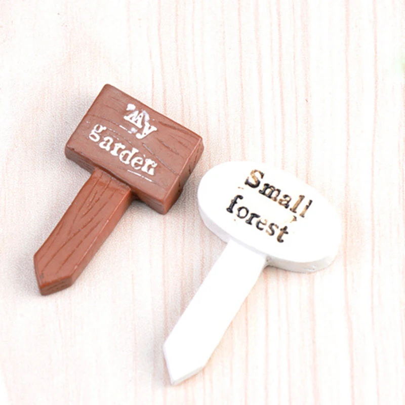 

Micro Landscape Decoration Forest Guide Sign Mini Garden Landscape Miniature Ornaments DIY Scenery @LS