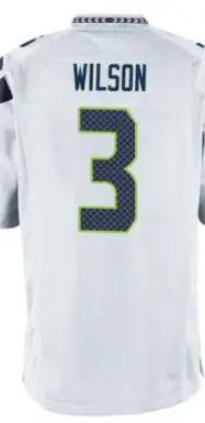 

Вышитая Американская футболка, Рассел Уилсон, мужская, женская, детская, Молодежная, белая