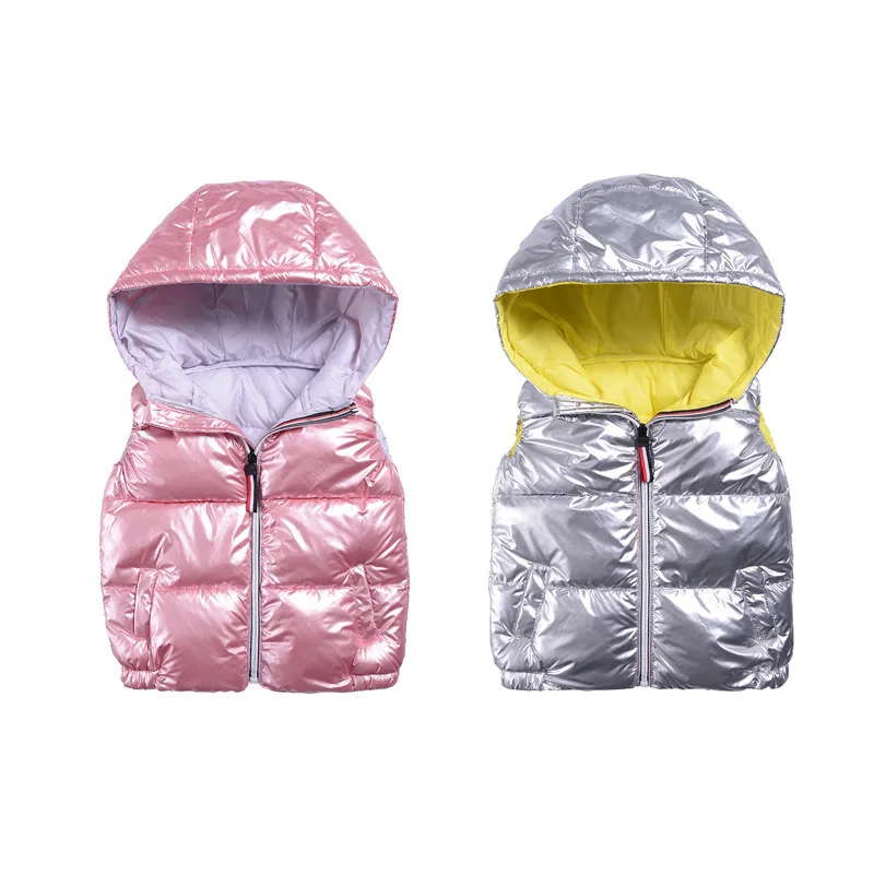 Осень зима 2020 детский хлопковый жилет новый пуховый с капюшоном жилет|Жилеты| |