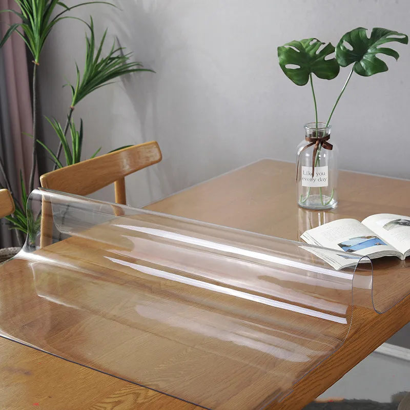 Водонепроницаемая скатерть из ПВХ толщиной 1 5 мм/2 мм/3 мм прозрачная для стола