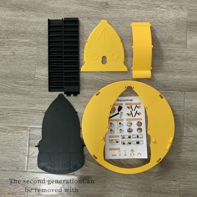 Trampa para ratones inteligente reutilizable, con reinicio autom&aacute;tico, para interior y exterior, con tapa de cubo de pl&aacute;stico-1