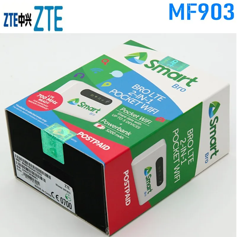 Разблокированный диапазон 28 zte MF903 4G LTE Карманный WiFi роутер 5200 мАч Внешний аккумулятор с портом lan 4g маршрутизатор rj45 mifi usb зарядка роутер 4g
