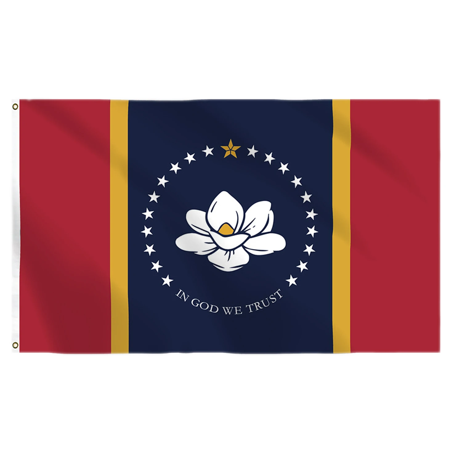 

90x150cm In God We Trust new Mississippi Flag