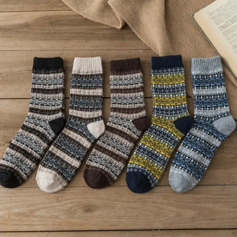 Теплые толстые мужские зимние носки 5 пар|Мужские носки| |