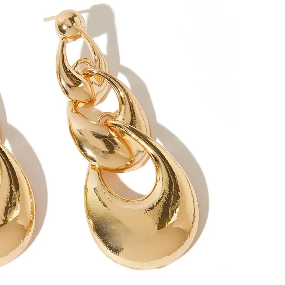 

SHIXIN Hip Hop Long Link Chains Earrings for Women 2020 Fashion Big Drop Earring Statement Jewelry Trendy Large Earrings Hanging