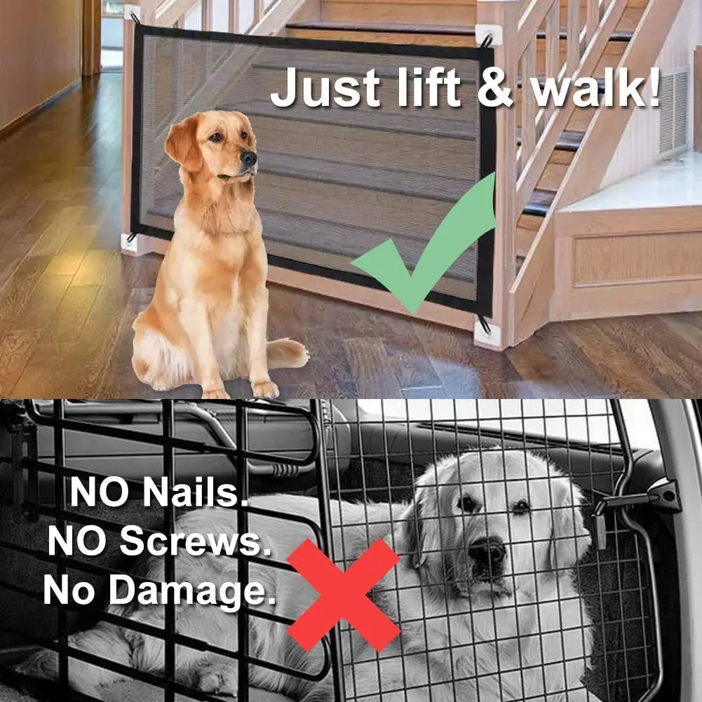 Волшебные ворота для собак оригинальная сетка забор внутренних и наружных