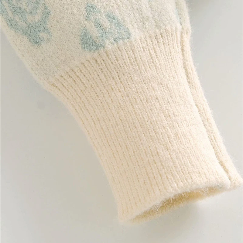 Женский вязаный кардиган с длинным рукавом Evfer элегантный на пуговицах v-образным