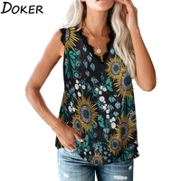 2020 new summer leopard print blouse women v neck sleeveless off shoulder shirt top womens tops and blouses casual ladies shirts