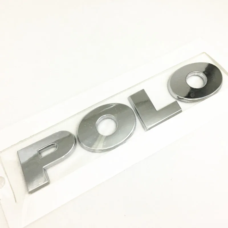 3D ABS POLO черные серебряные хромированные наклейки Стайлинг автомобиля буквы