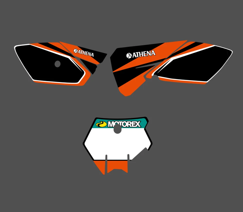 H2CNC 0261 команда графики и фоны наклейки Наборы наклеек подходит для KTM SX 85 2003 2004 2005 |