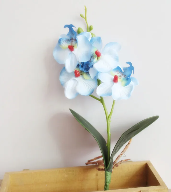 Искусственные цветы бабочки орхидеи 4 головки 28 см|Искусственные и сухие цветы| |