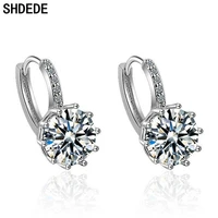 shdede hoops studs earrings fashion party jewelry korean accessories embellished with crystals from austrian 269