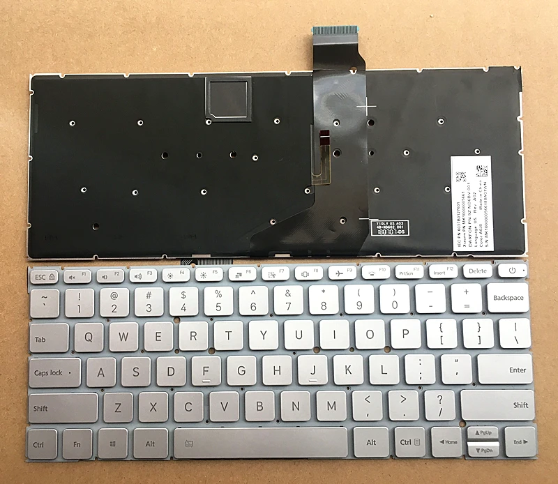Клавиатура с подсветкой для ноутбука/ноутбука Xiaomi MI Air 12 5 161201 01 AA AQ AI AL 6037B0129001