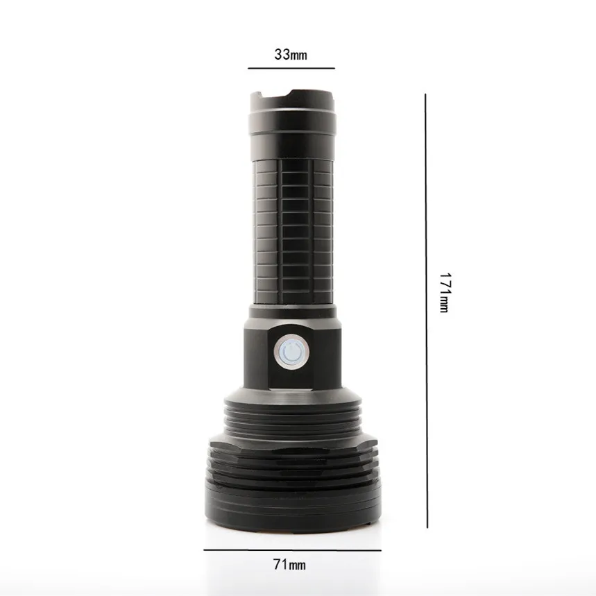 USB зарядка подсветка powerfull XHP50LED фонарик тактический фонарь перезаряжаемый