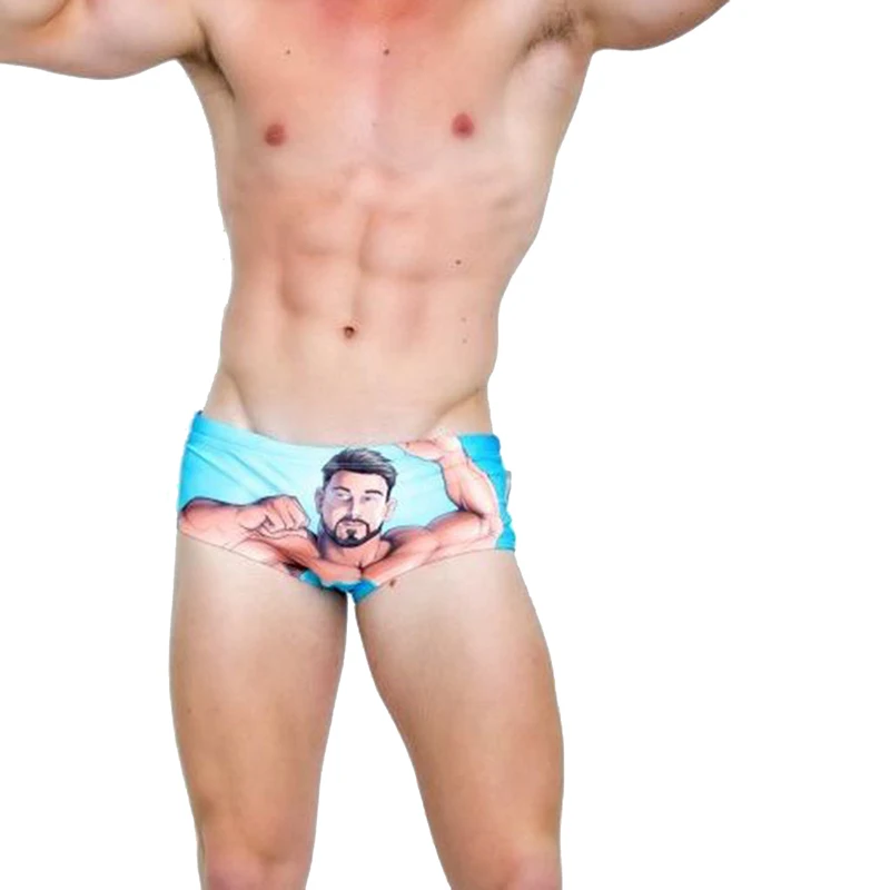 Сексуальный мужской купальник летние пляжные шорты быстросохнущие спортивные