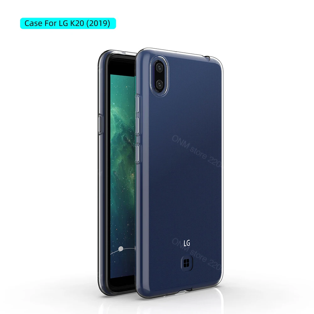Чехол для LG K20 (2019) прозрачный силиконовый бампер из ТПУ мягкий чехол 2019