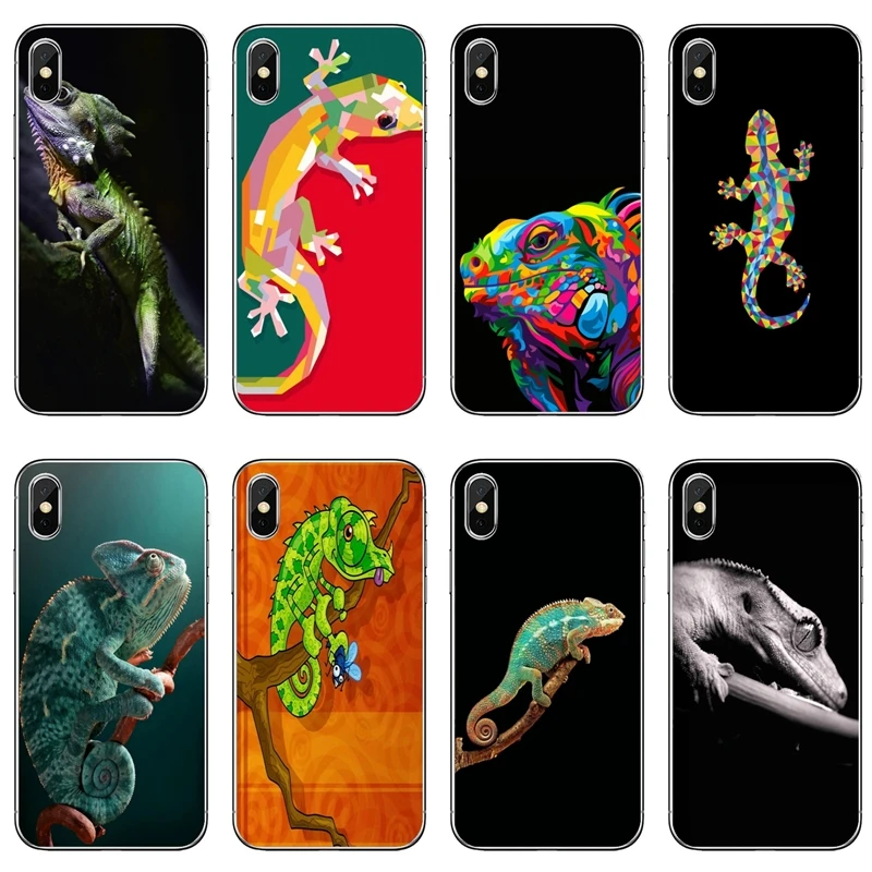 Gecko Ящерица аксессуары чехол для телефона iPhone 12 11 Pro Max Мини XS XR X 8 7 Plus 6 6S 5 5S SE 2020 -