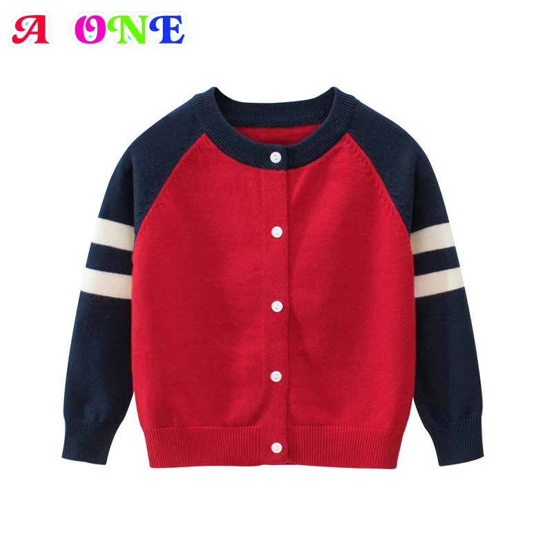 

boy sweater Spring Autumn casual striped full sleeve open stitch kids sweater fashion basic outdoor baby clothing