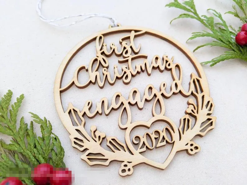 

Our First Christmas Ornament Married Custom Christmas Ornament,Couples Gift,Married Gift Personalized Christmas Gift