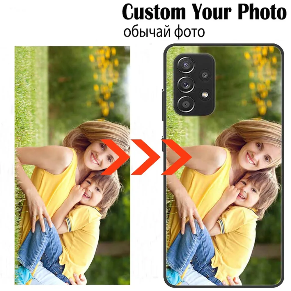 Индивидуальные стеклянные чехлы с фотографиями для Samsung Galaxy A32 A23 4G A33 A53