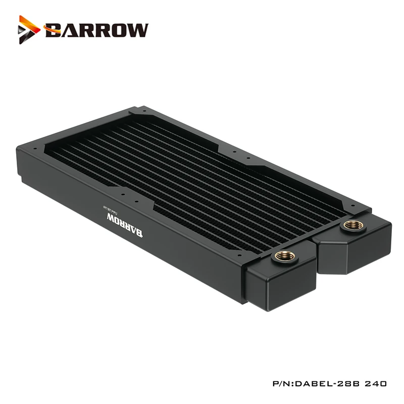 

Barrow 240MM Copper Brass G1/4" Radiator For Computer Case Water Cooling Heat Dissipation Fan Cooler, Dabel-28b 240