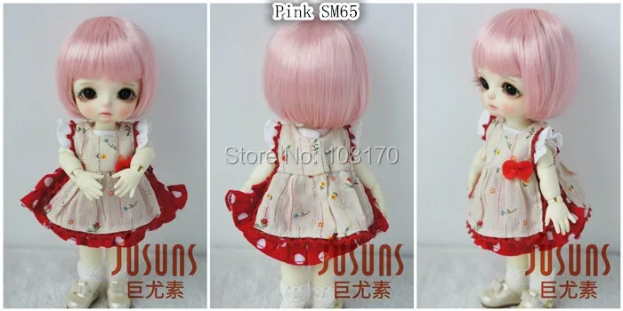 JD256 1/8 прекрасные куклы bjd парики Размер 5-6 дюймов короткие кукольные Парики Модные кукольные аксессуары