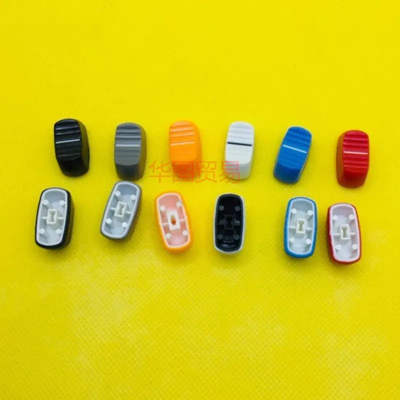 

12 шт. отверстие 4 мм прямая скользящая кнопка ручка головка Резьбовая головка смесительный потенциометр кнопка переключения громкости ауди...