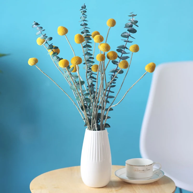 

Natural Dried Flower Eucalyptus Leaves DIY Home Decoration Preserved Artificial Plant Living Indie Room Decor Bouqut For Wedding